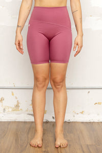 Short Biker Oro Rosa Aurora — Sin Marcas Frontales