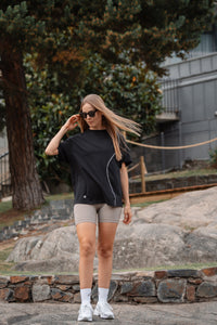 Short Ceniza Seamless Aura — Control Abdominal y Libertad de Movimiento