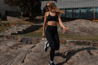 Legging Negro Seamless Serra — Panel V y Sin Costuras