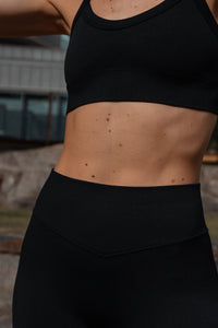 Legging Negro Seamless Serra — Panel V y Sin Costuras