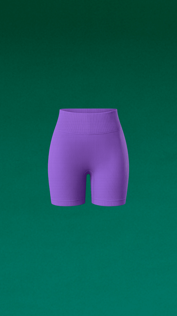 Short Morado Seamless Nara — Comodidad sin Costuras XS a XL