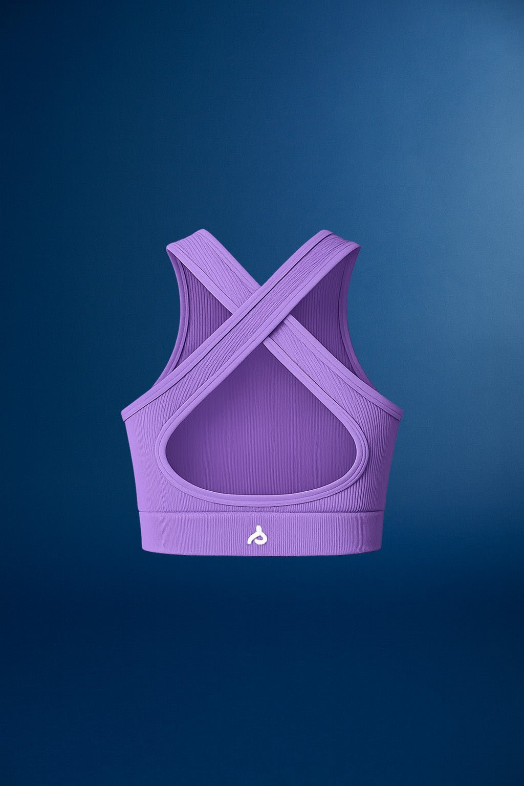 Liora Top Morado — Tiras Cruzadas y Soporte Deportivo